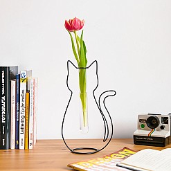 Vase Silhouette Katze