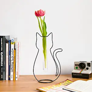 Vase Silhouette Katze