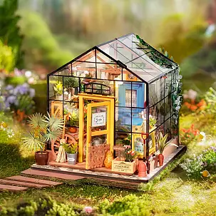 Miniatur-Gewächshausmodell zum Selbstzusammenbau